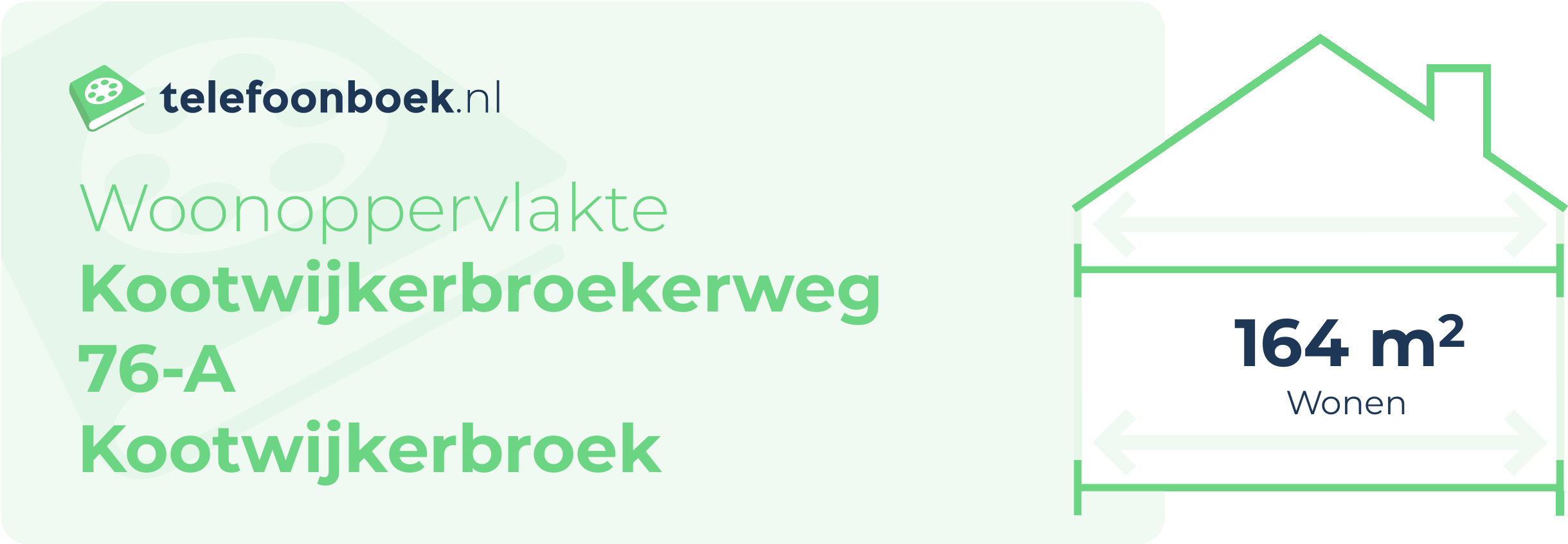 Woonoppervlakte Kootwijkerbroekerweg 76-A Kootwijkerbroek