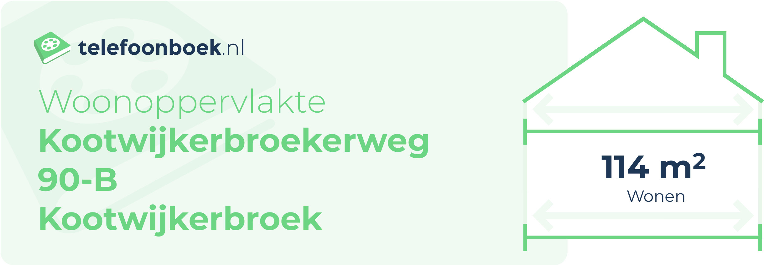 Woonoppervlakte Kootwijkerbroekerweg 90-B Kootwijkerbroek