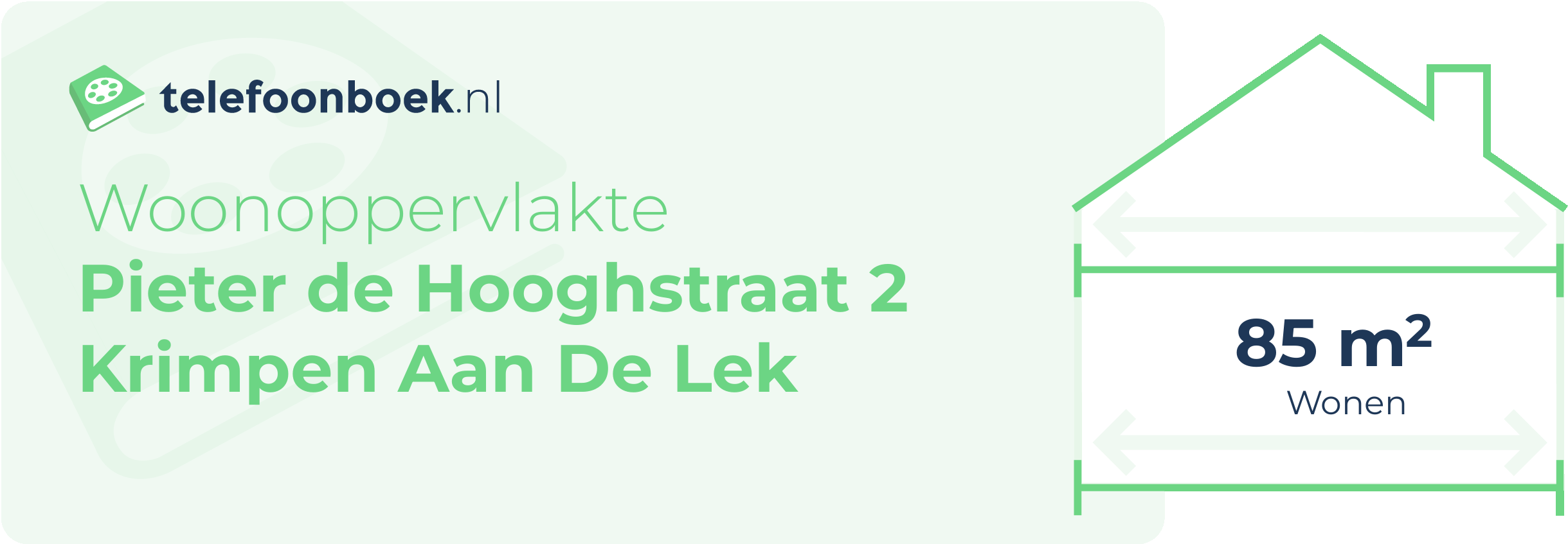 Woonoppervlakte Pieter De Hooghstraat 2 Krimpen Aan De Lek