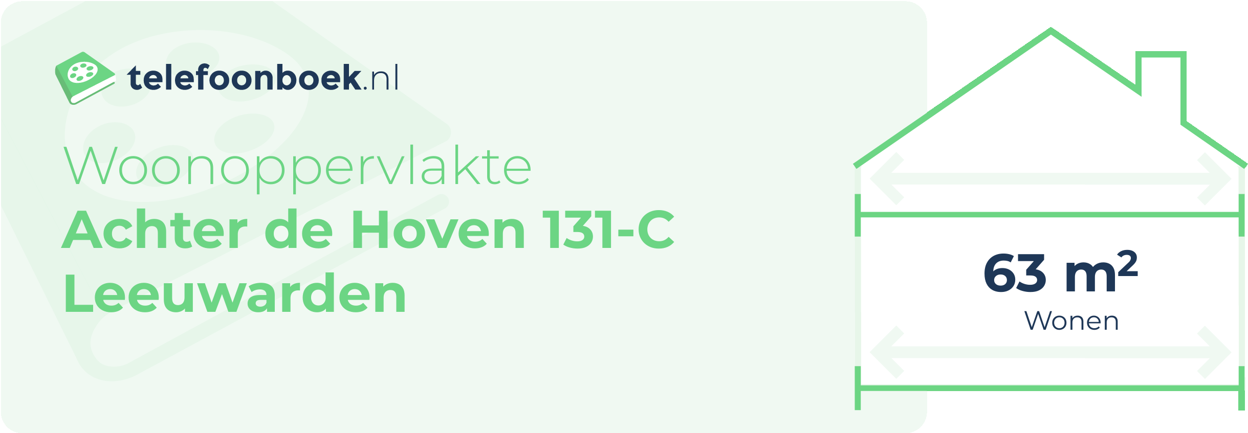 Woonoppervlakte Achter De Hoven 131-C Leeuwarden