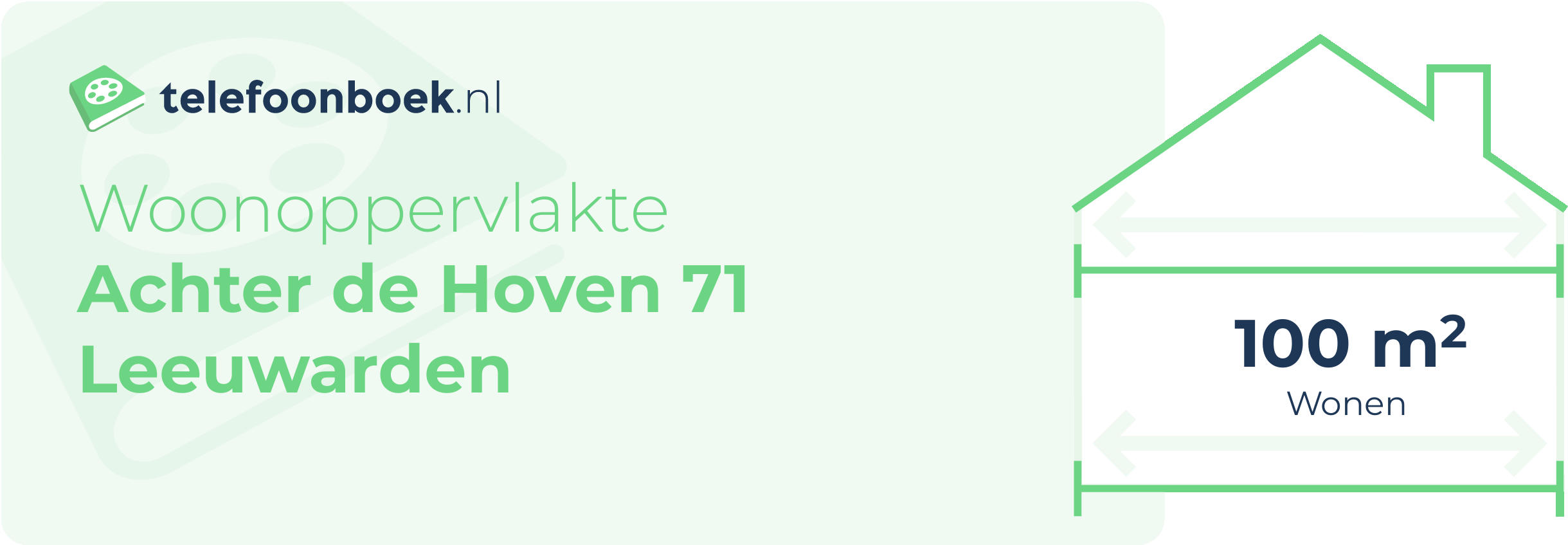 Woonoppervlakte Achter De Hoven 71 Leeuwarden