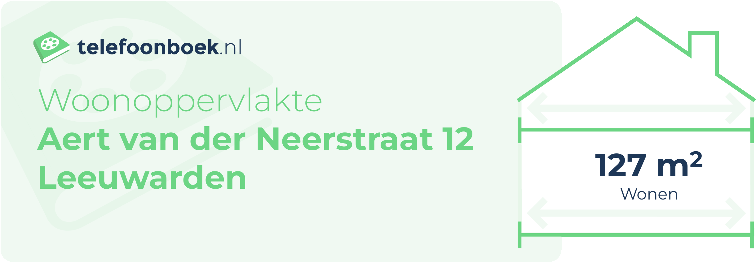 Woonoppervlakte Aert Van Der Neerstraat 12 Leeuwarden