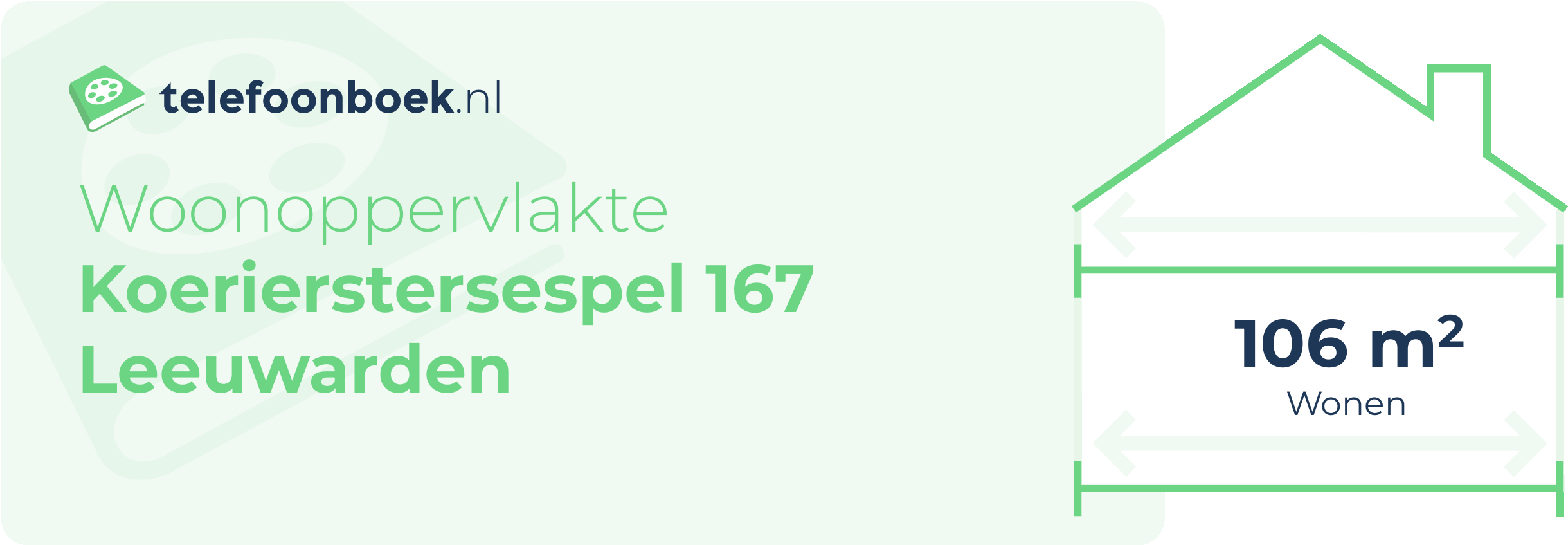 Woonoppervlakte Koerierstersespel 167 Leeuwarden