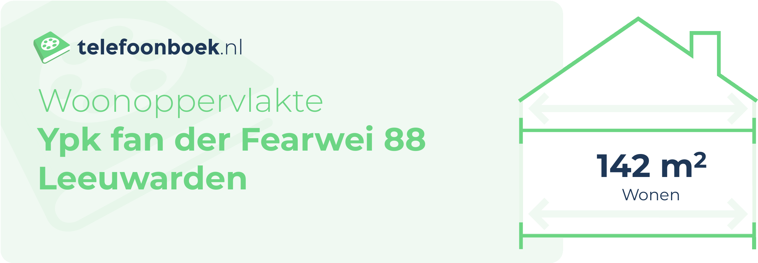 Woonoppervlakte Ypk Fan Der Fearwei 88 Leeuwarden