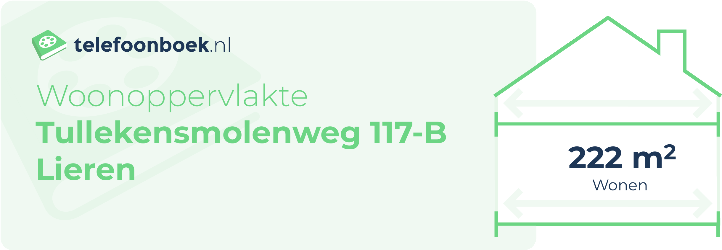 Woonoppervlakte Tullekensmolenweg 117-B Lieren