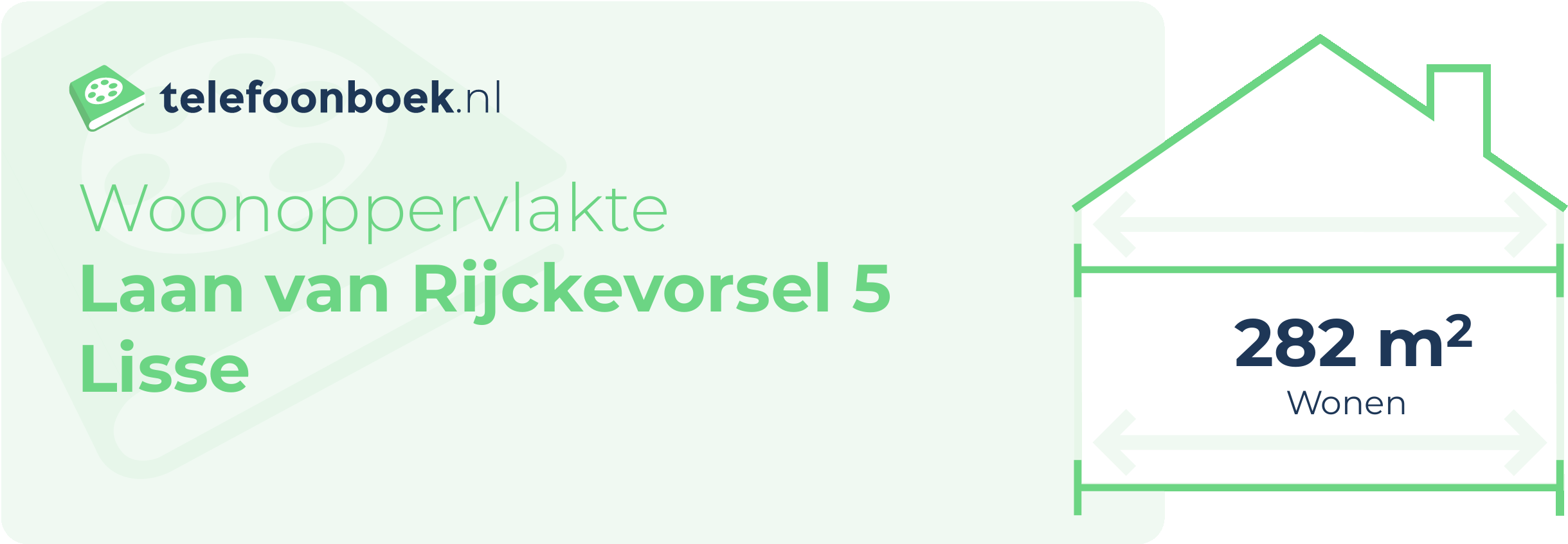 Woonoppervlakte Laan Van Rijckevorsel 5 Lisse