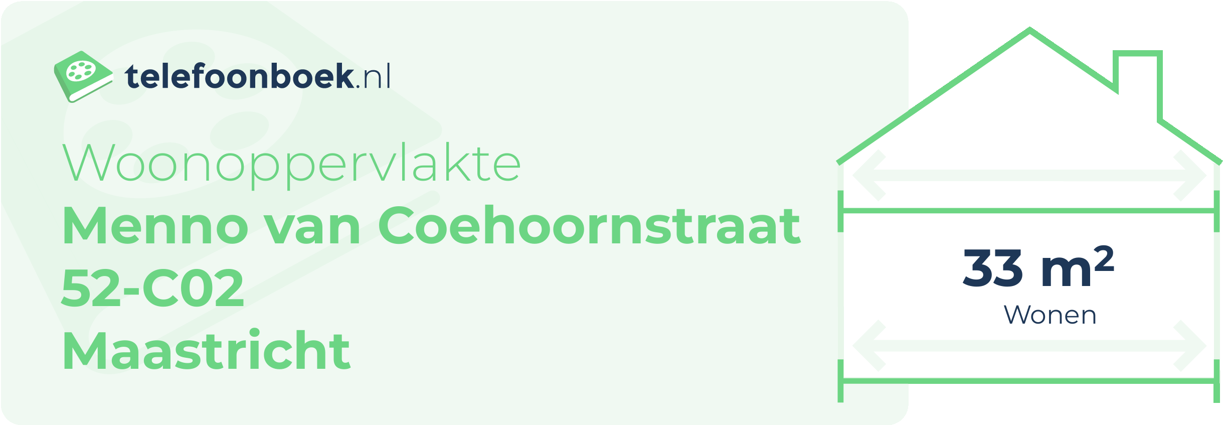 Woonoppervlakte Menno Van Coehoornstraat 52-C02 Maastricht