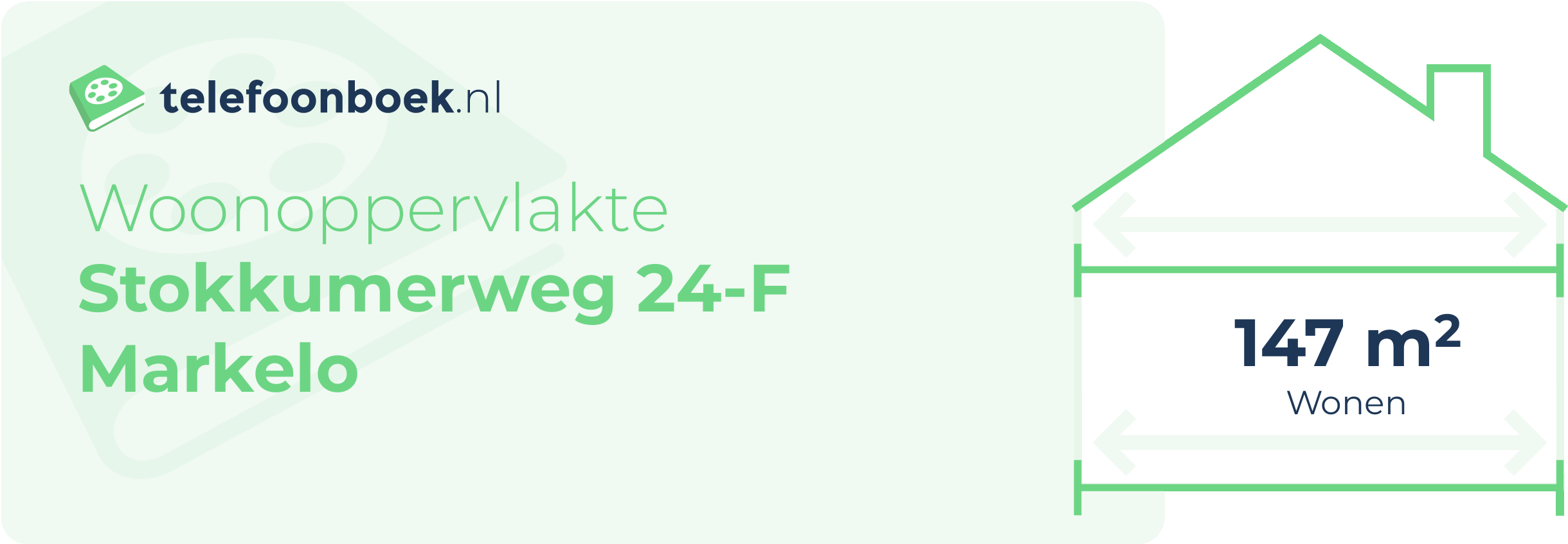 Woonoppervlakte Stokkumerweg 24-F Markelo