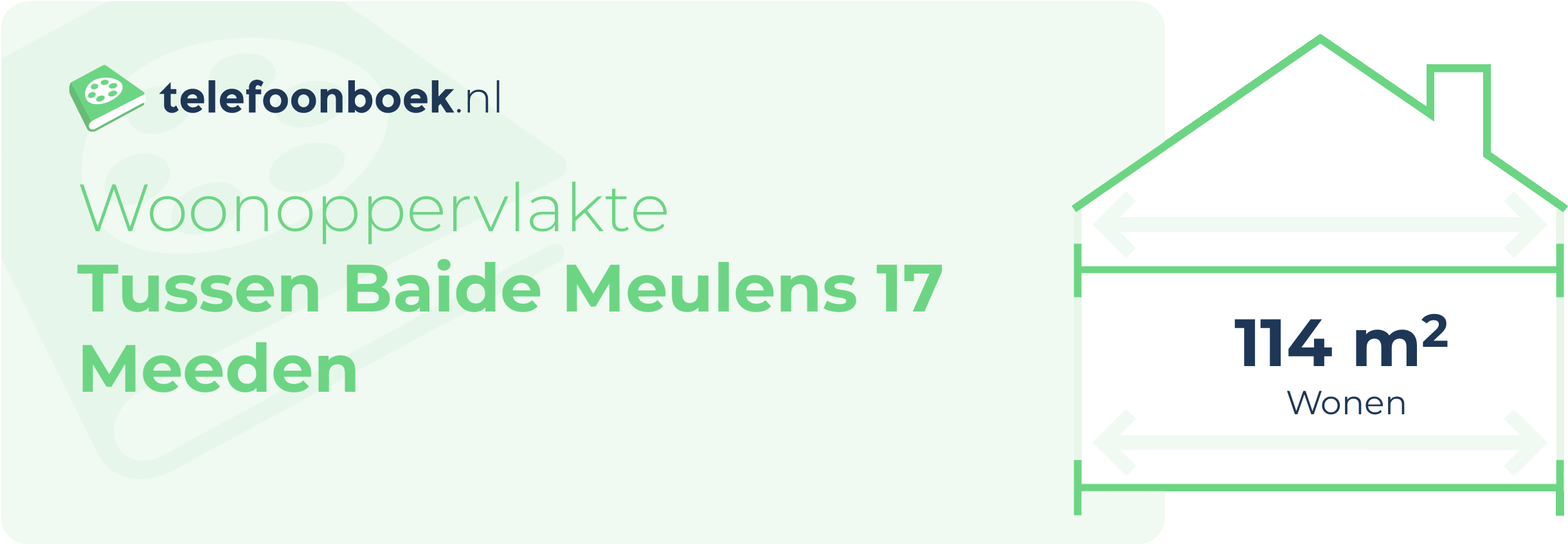 Woonoppervlakte Tussen Baide Meulens 17 Meeden