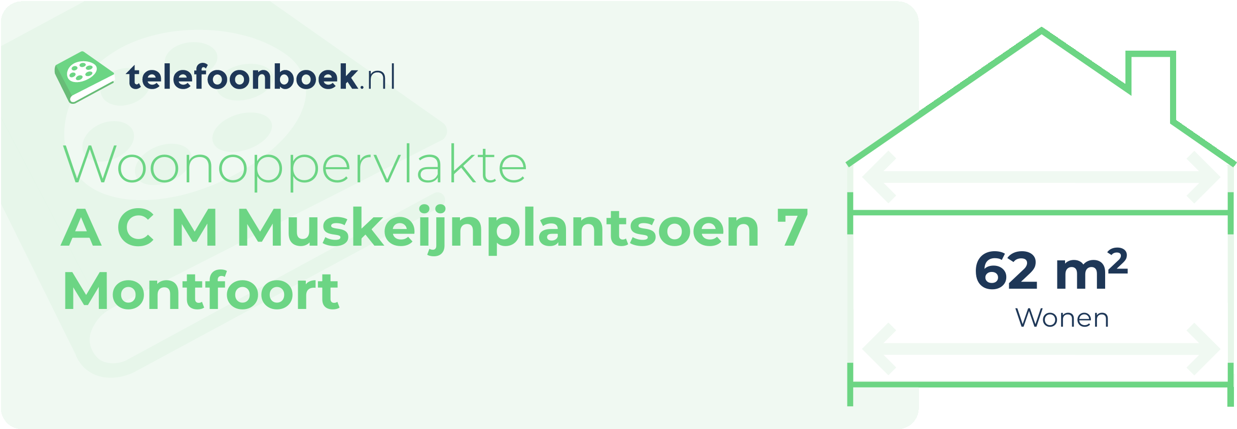 Woonoppervlakte A C M Muskeijnplantsoen 7 Montfoort