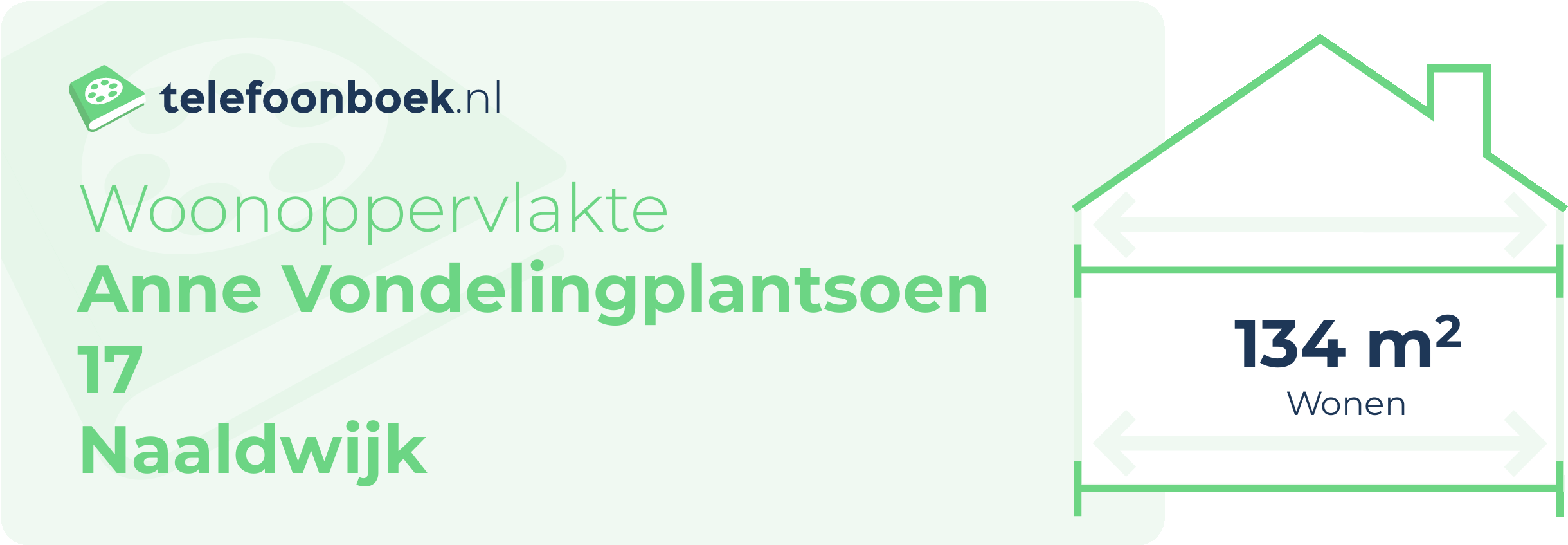 Woonoppervlakte Anne Vondelingplantsoen 17 Naaldwijk