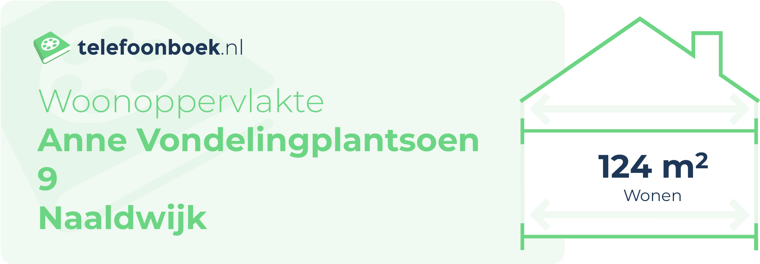 Woonoppervlakte Anne Vondelingplantsoen 9 Naaldwijk