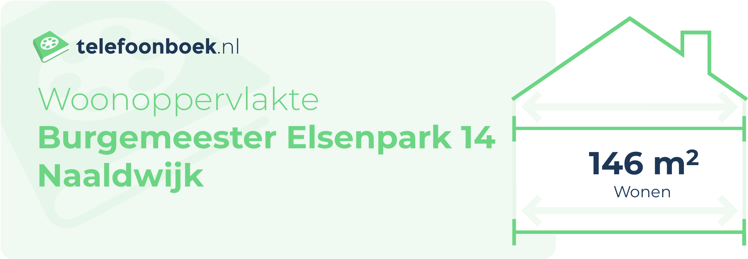 Woonoppervlakte Burgemeester Elsenpark 14 Naaldwijk