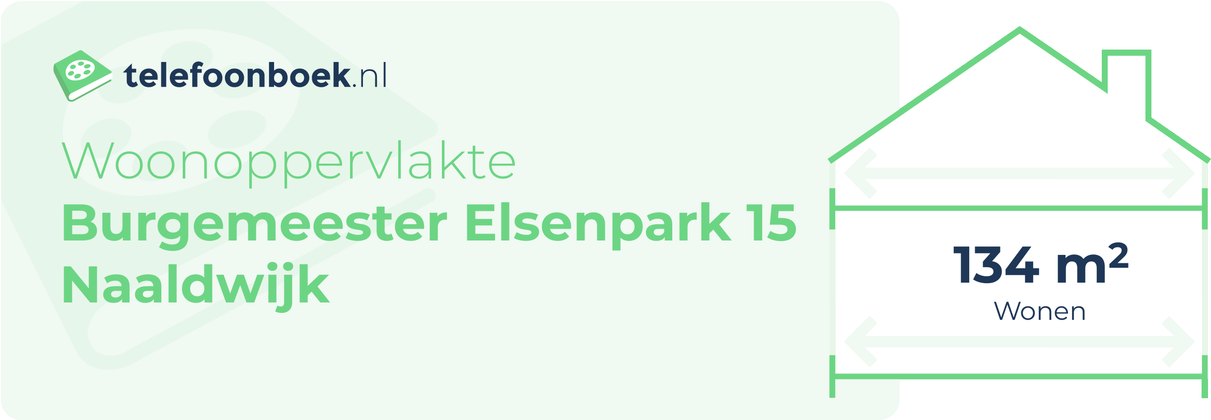 Woonoppervlakte Burgemeester Elsenpark 15 Naaldwijk