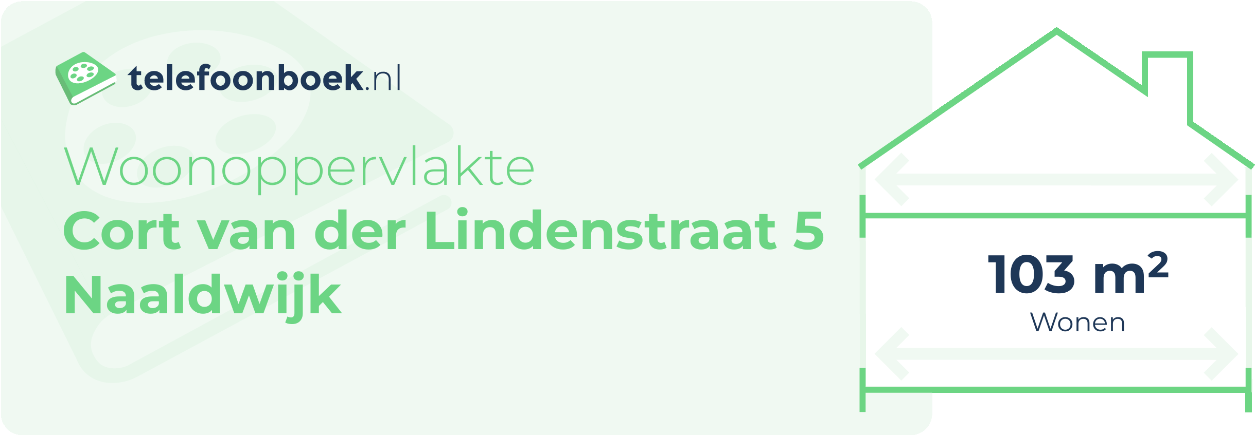 Woonoppervlakte Cort Van Der Lindenstraat 5 Naaldwijk