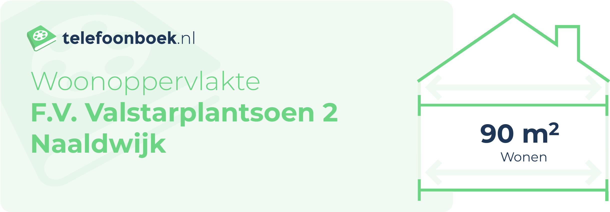 Woonoppervlakte F.V. Valstarplantsoen 2 Naaldwijk