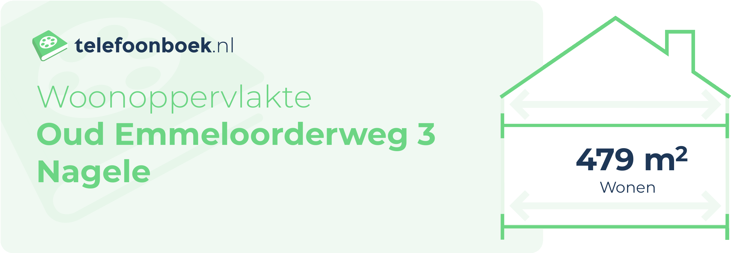 Woonoppervlakte Oud Emmeloorderweg 3 Nagele