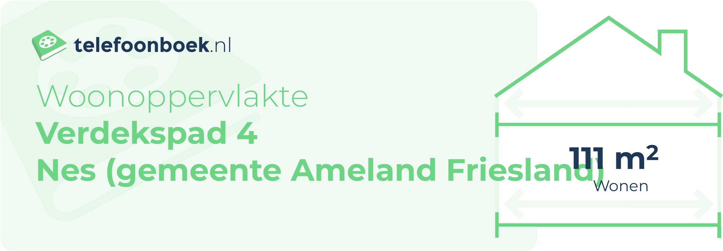 Woonoppervlakte Verdekspad 4 Nes (gemeente Ameland Friesland)