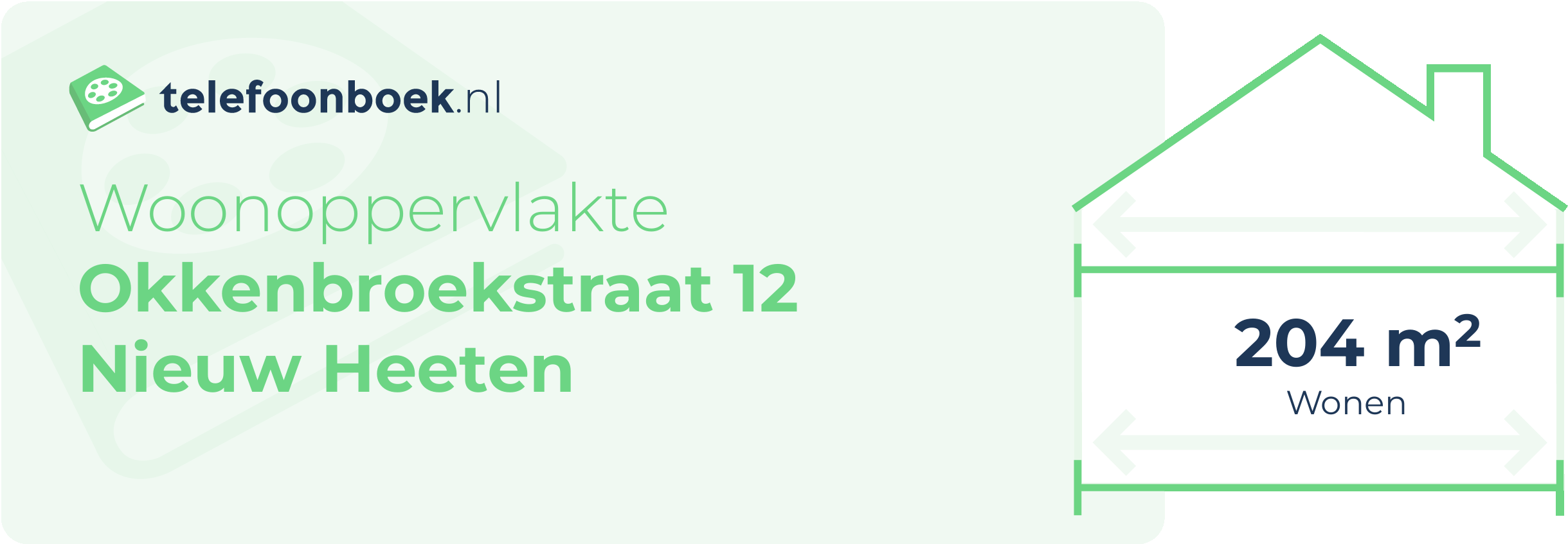 Woonoppervlakte Okkenbroekstraat 12 Nieuw Heeten