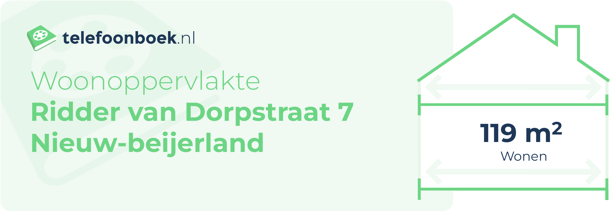 Woonoppervlakte Ridder Van Dorpstraat 7 Nieuw-Beijerland