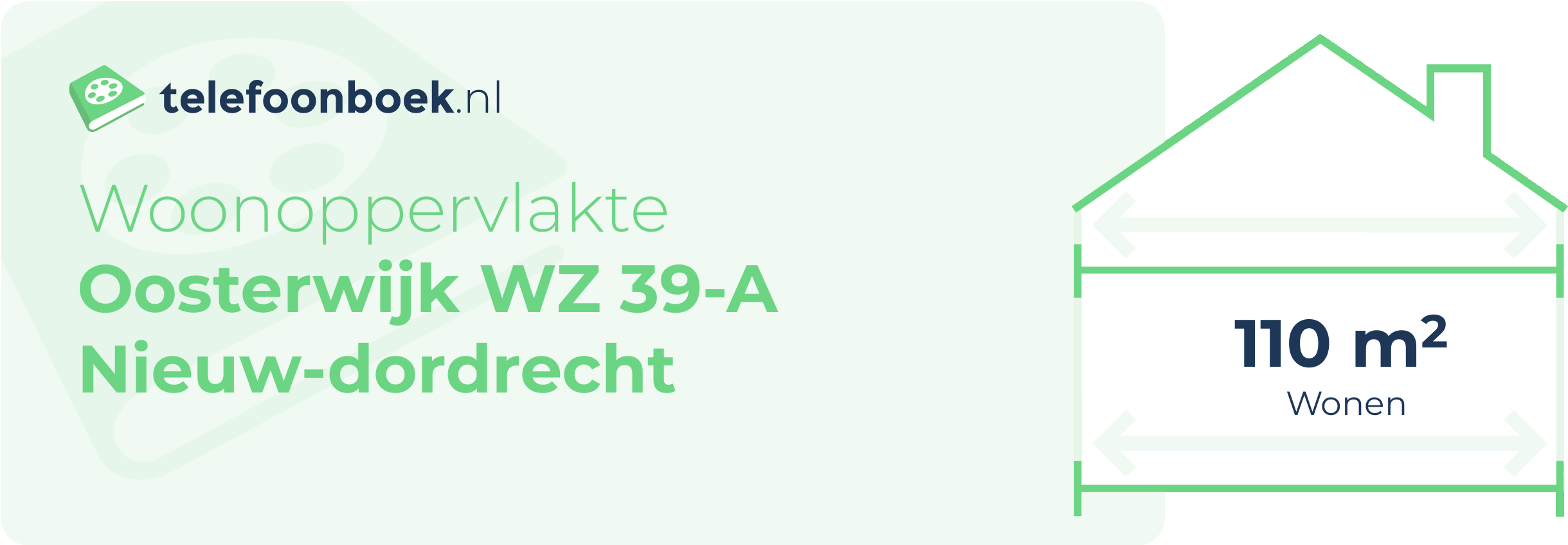 Woonoppervlakte Oosterwijk WZ 39-A Nieuw-Dordrecht