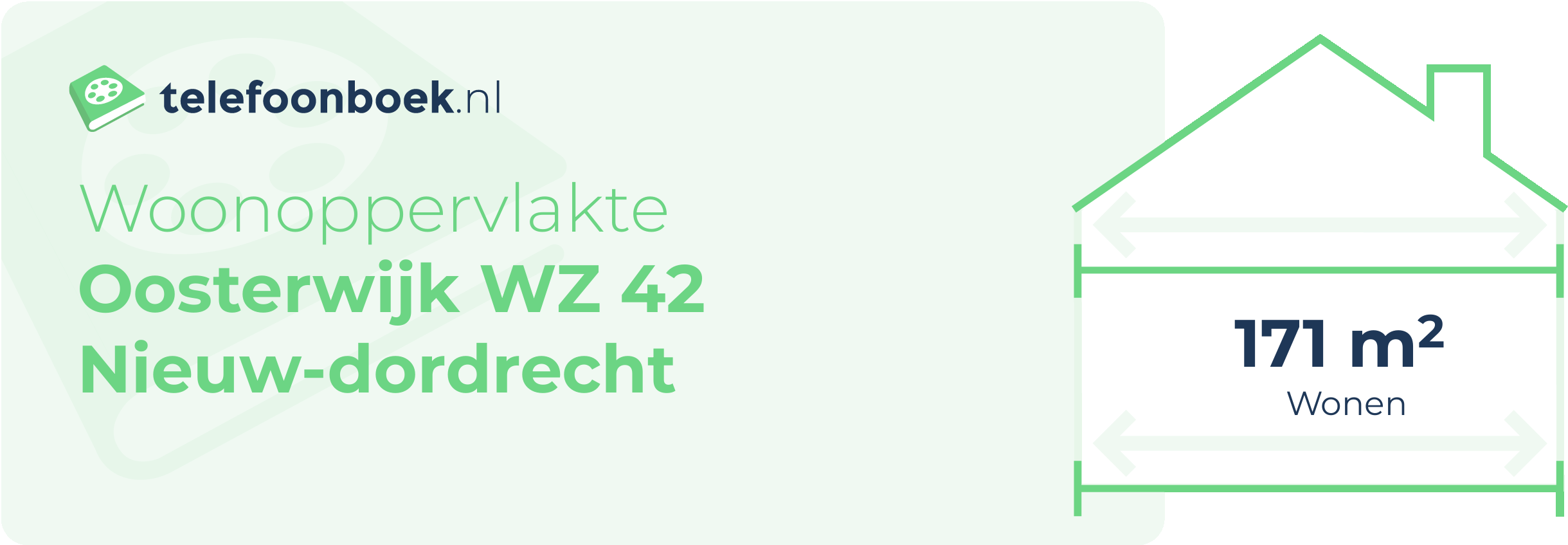 Woonoppervlakte Oosterwijk WZ 42 Nieuw-Dordrecht