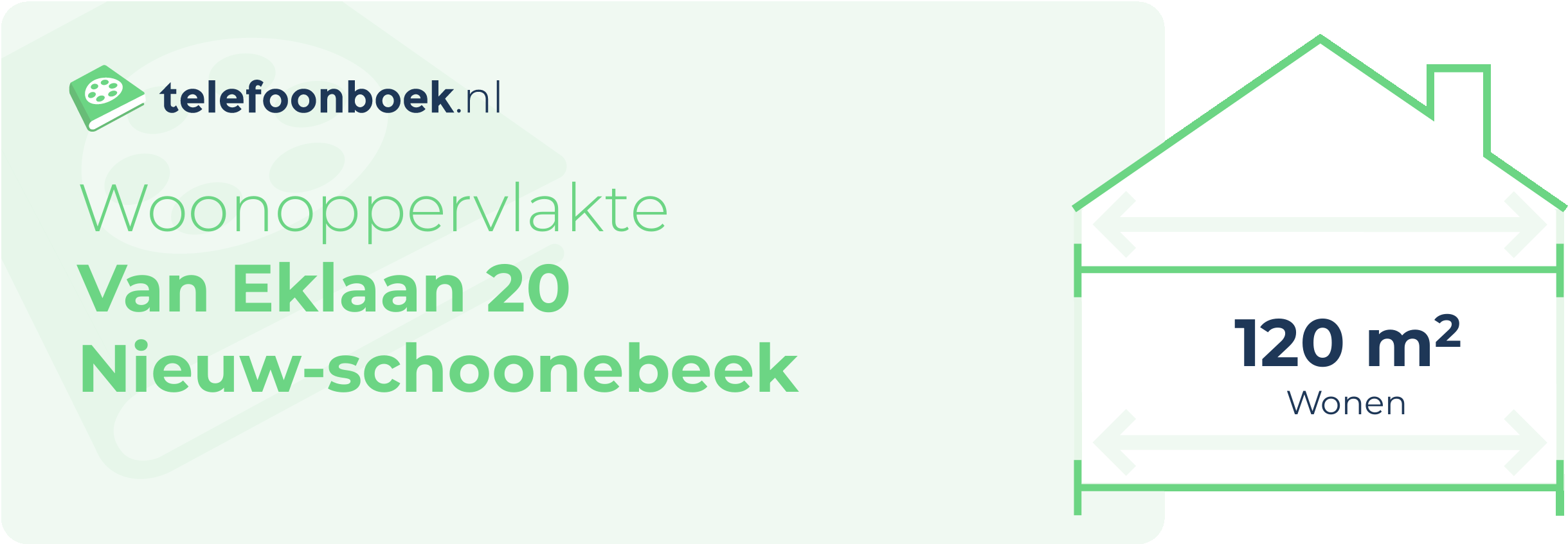 Woonoppervlakte Van Eklaan 20 Nieuw-Schoonebeek