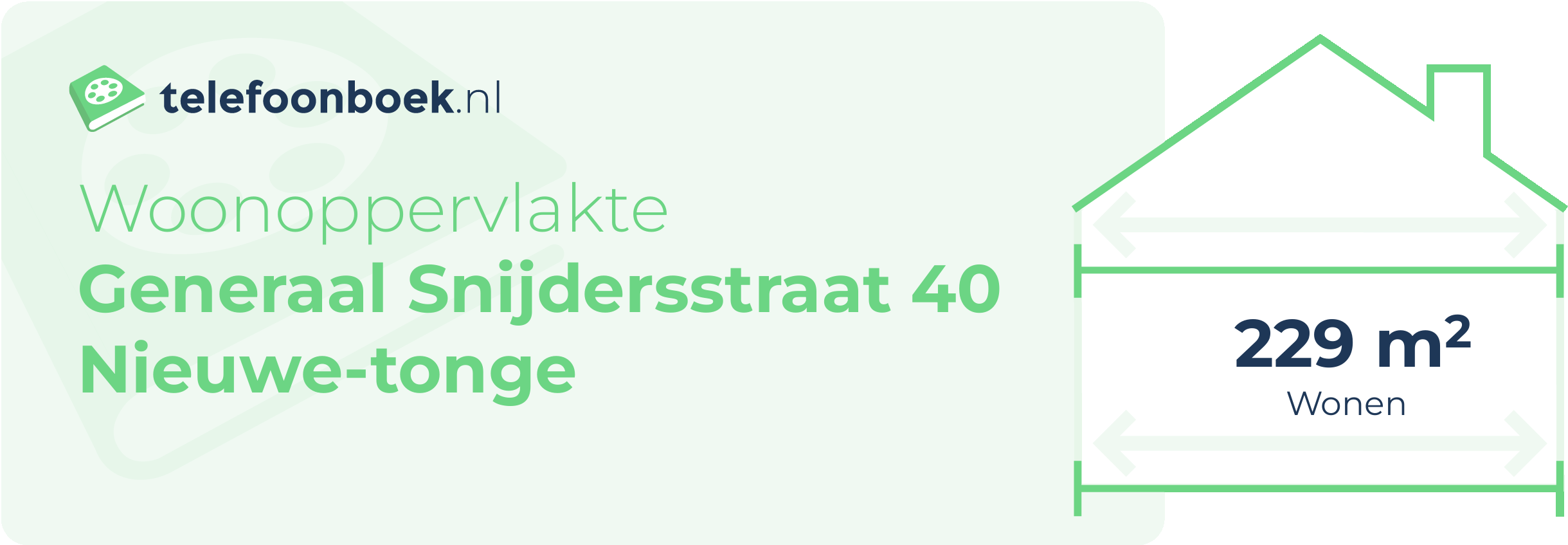 Woonoppervlakte Generaal Snijdersstraat 40 Nieuwe-Tonge