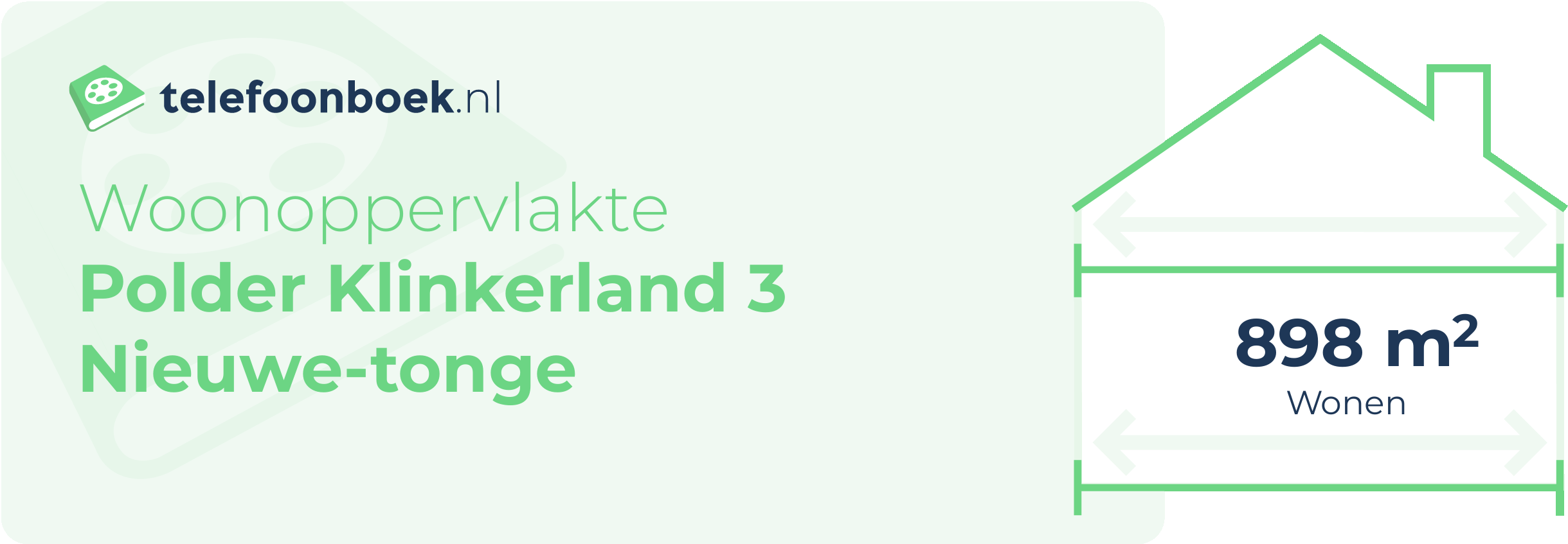 Woonoppervlakte Polder Klinkerland 3 Nieuwe-Tonge