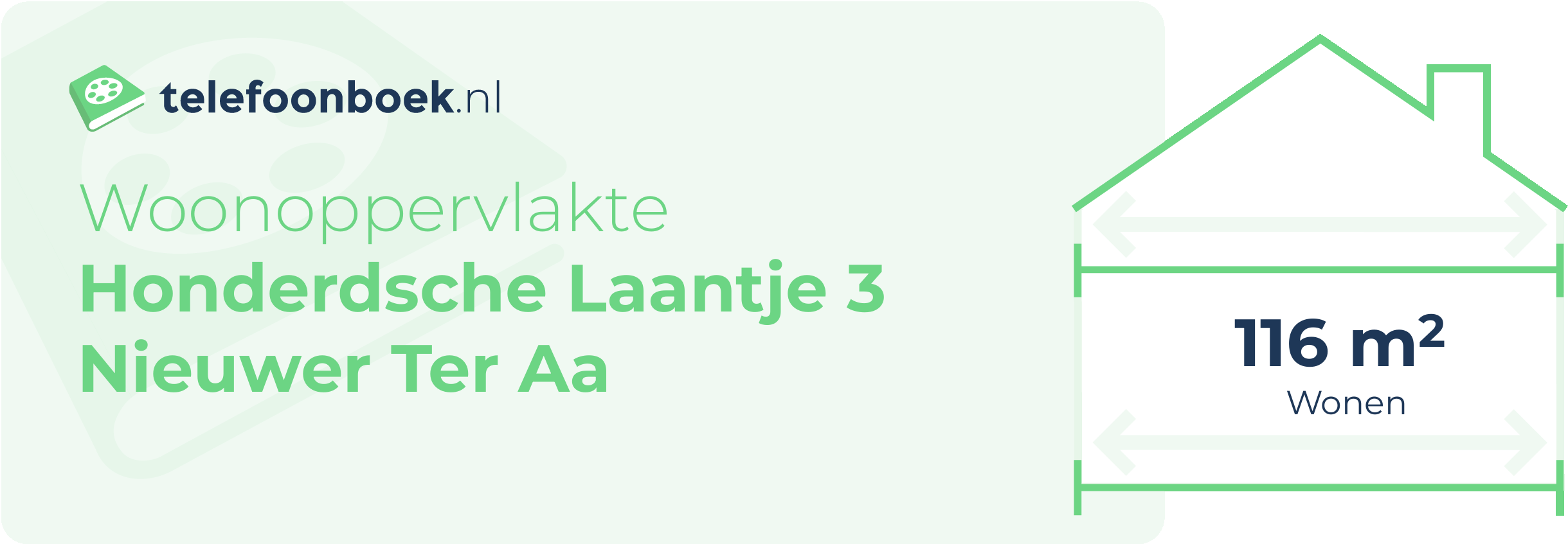 Woonoppervlakte Honderdsche Laantje 3 Nieuwer Ter Aa