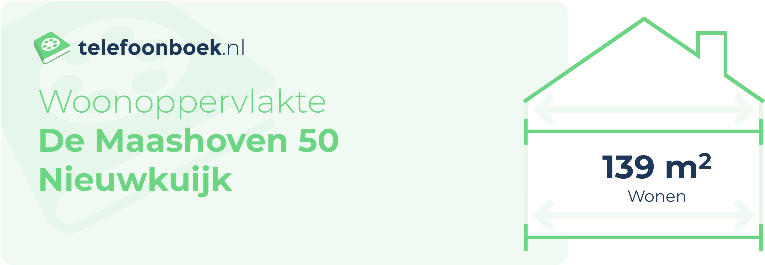 Woonoppervlakte De Maashoven 50 Nieuwkuijk