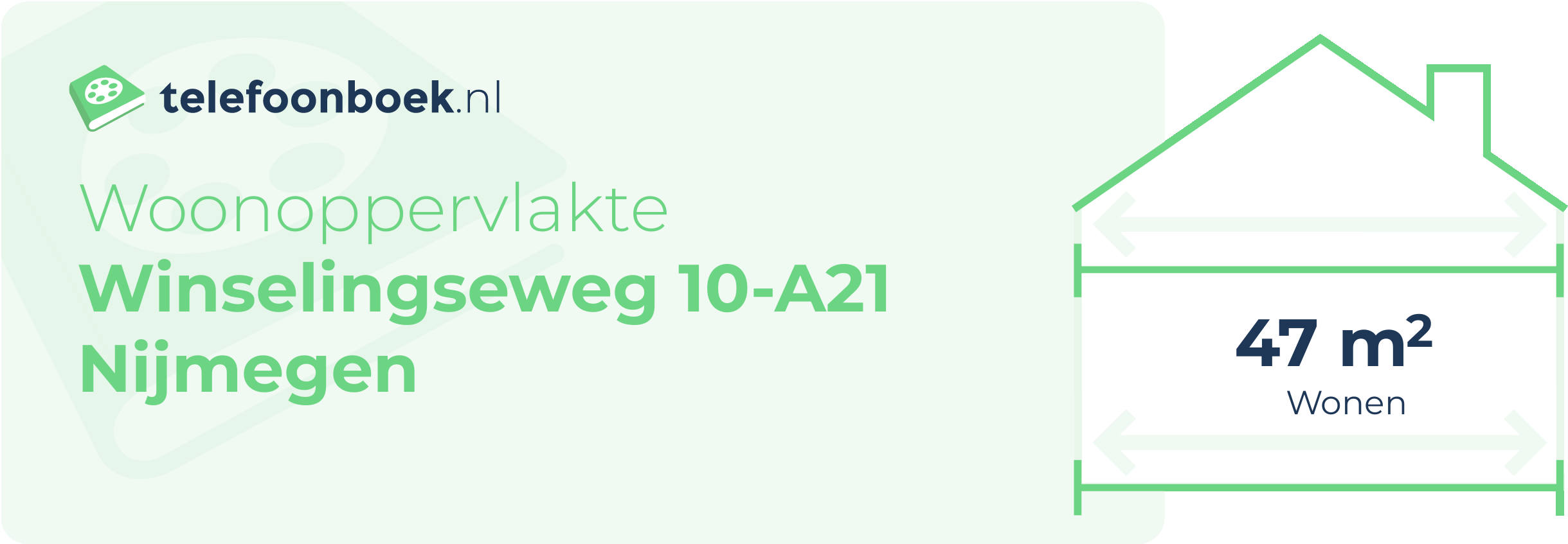 Woonoppervlakte Winselingseweg 10-A21 Nijmegen