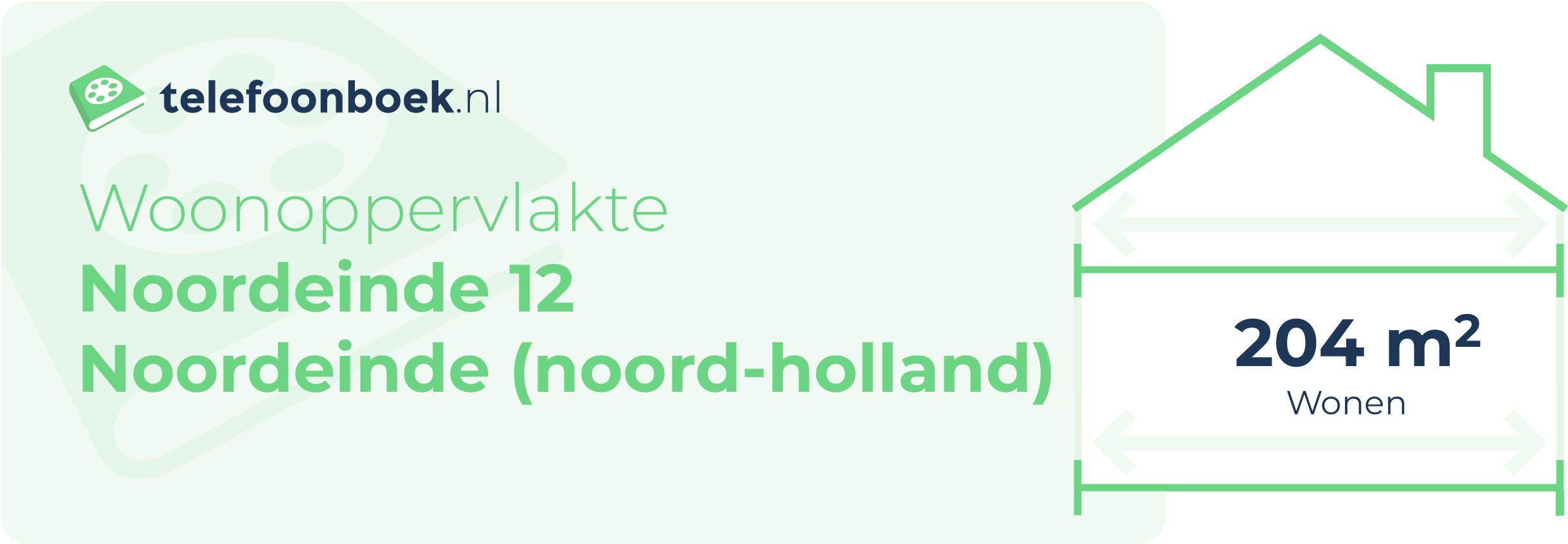 Woonoppervlakte Noordeinde 12 Noordeinde (Noord-Holland)