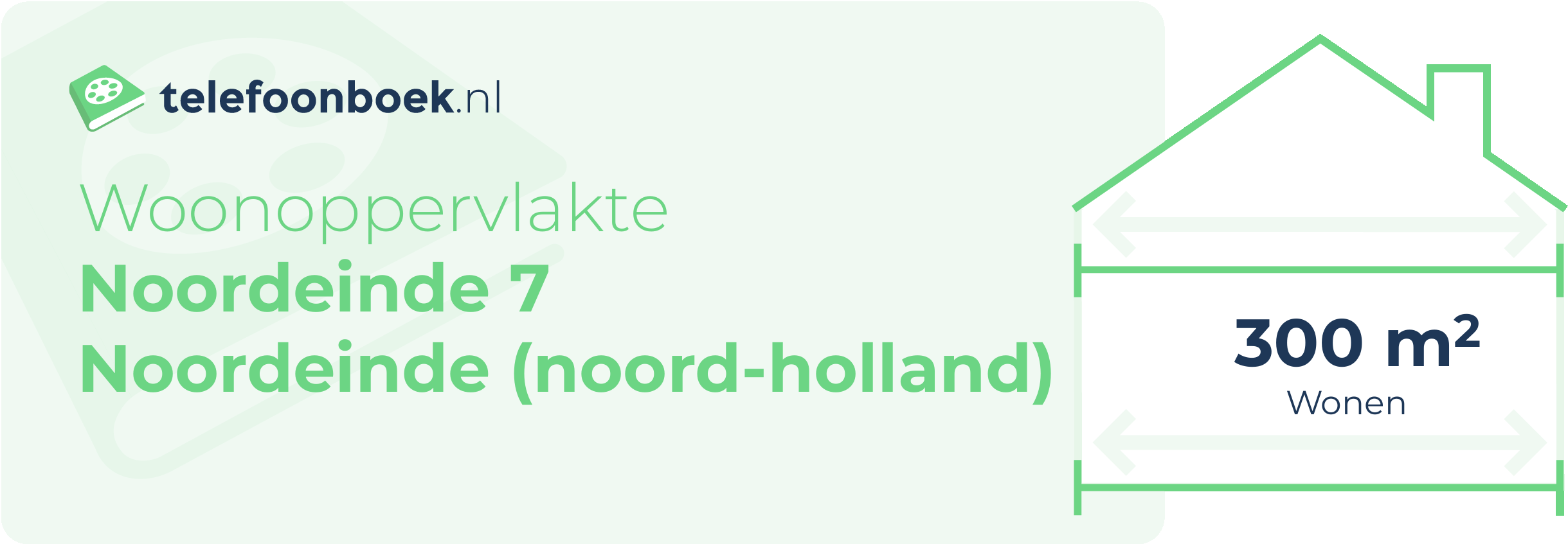 Woonoppervlakte Noordeinde 7 Noordeinde (Noord-Holland)