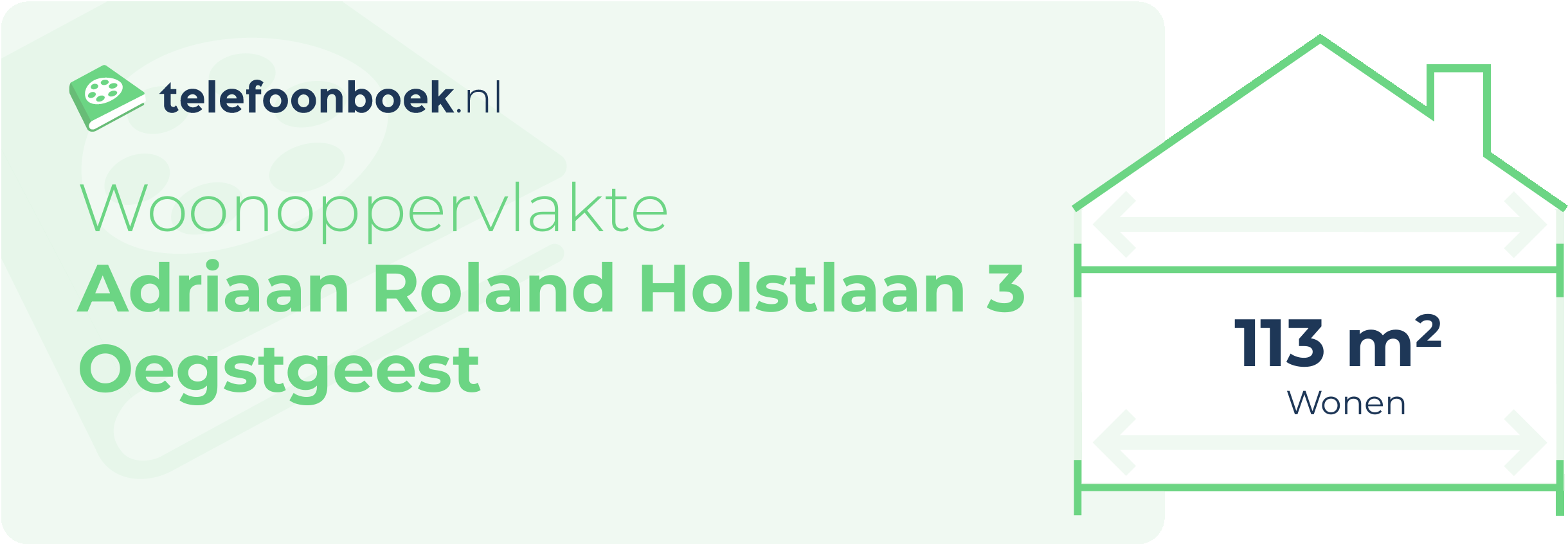 Woonoppervlakte Adriaan Roland Holstlaan 3 Oegstgeest