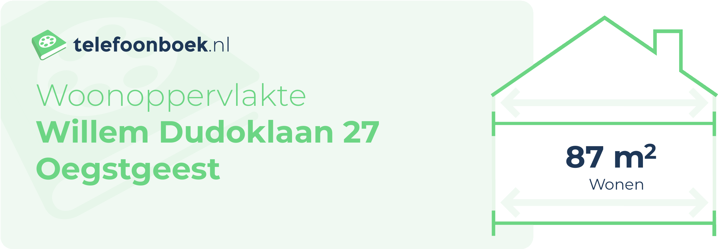 Woonoppervlakte Willem Dudoklaan 27 Oegstgeest