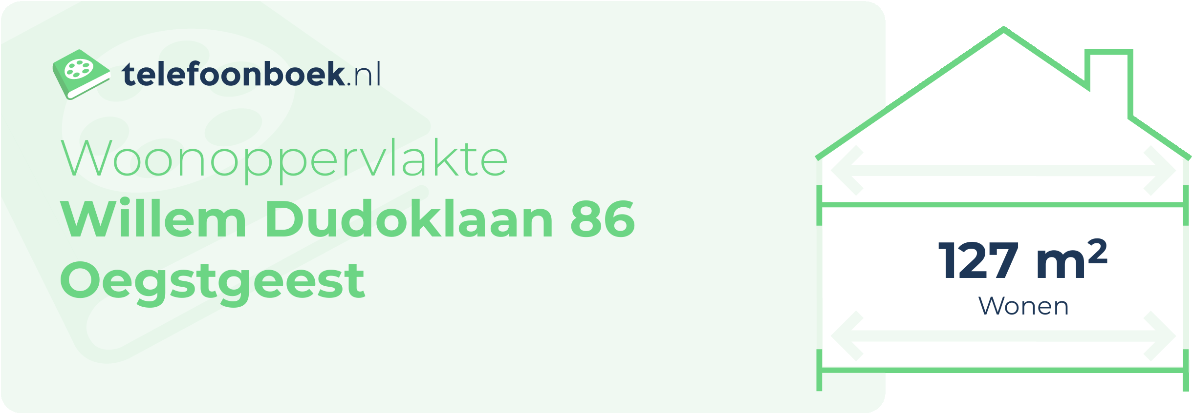 Woonoppervlakte Willem Dudoklaan 86 Oegstgeest