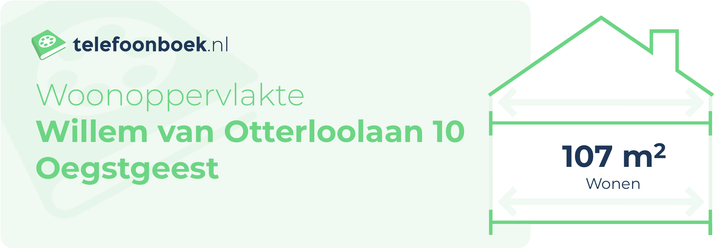 Woonoppervlakte Willem Van Otterloolaan 10 Oegstgeest