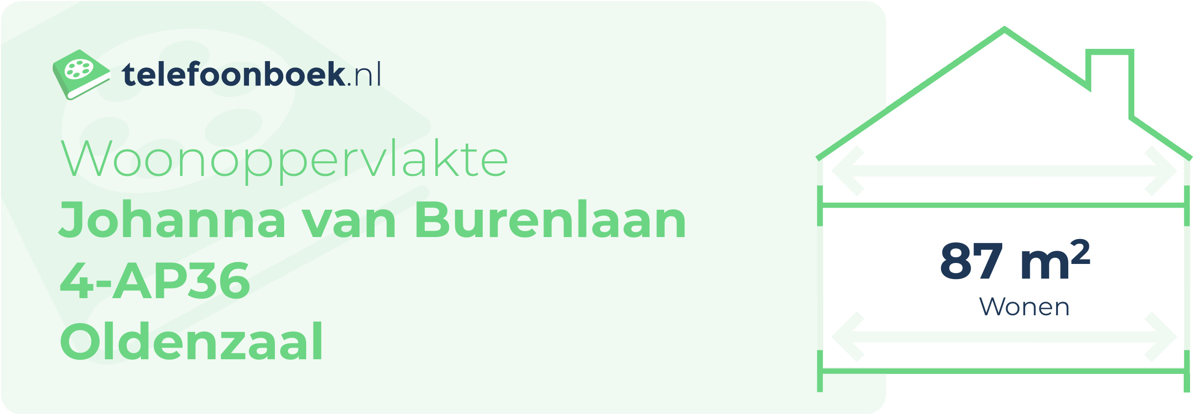 Woonoppervlakte Johanna Van Burenlaan 4-AP36 Oldenzaal