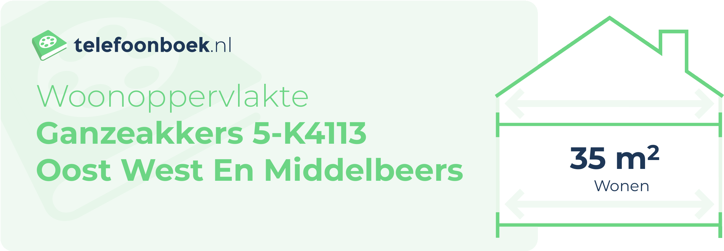 Woonoppervlakte Ganzeakkers 5-K4113 Oost West En Middelbeers