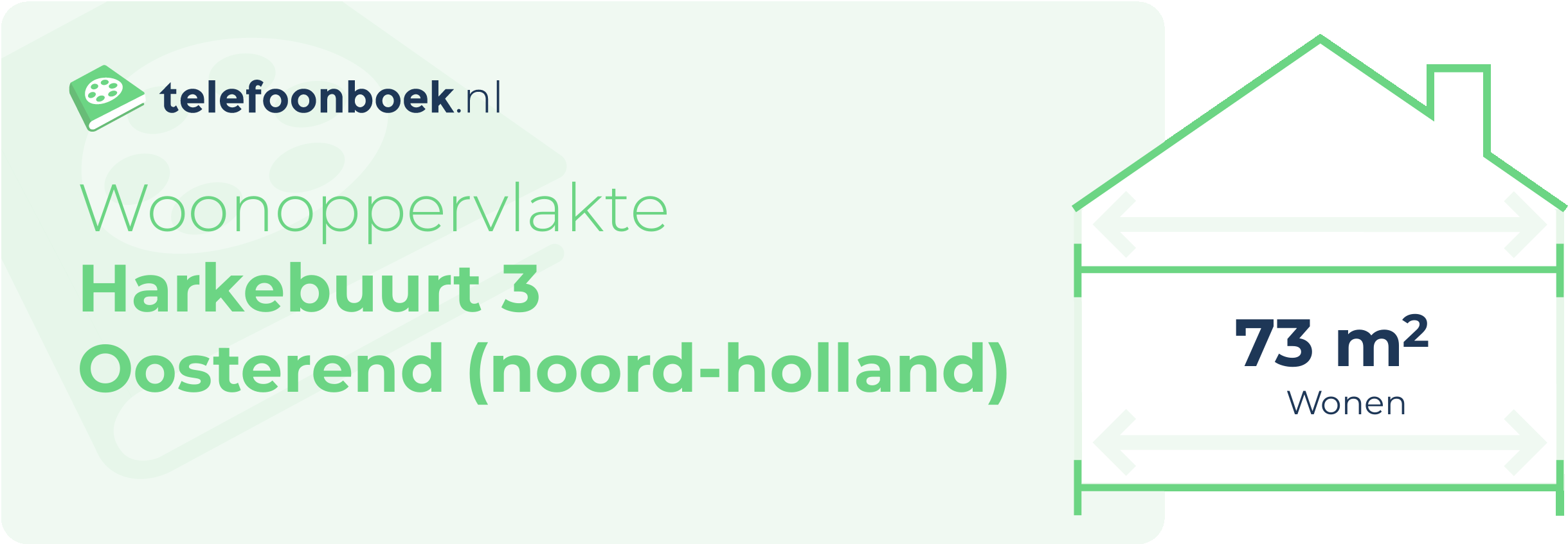 Woonoppervlakte Harkebuurt 3 Oosterend (Noord-Holland)