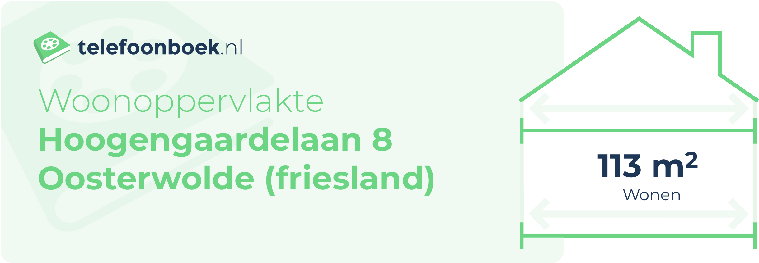 Woonoppervlakte Hoogengaardelaan 8 Oosterwolde (Friesland)