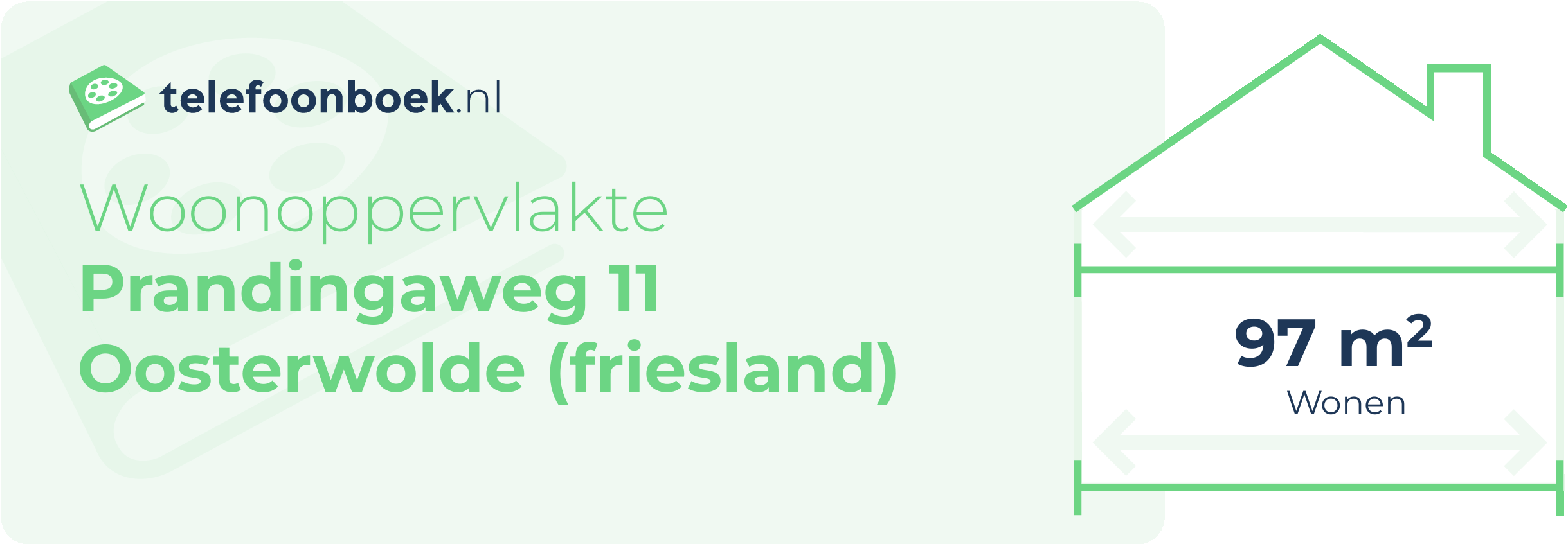 Woonoppervlakte Prandingaweg 11 Oosterwolde (Friesland)