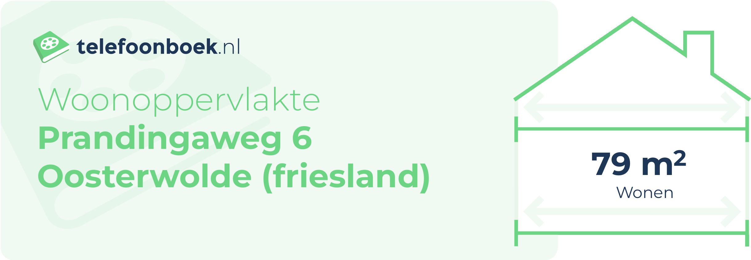 Woonoppervlakte Prandingaweg 6 Oosterwolde (Friesland)