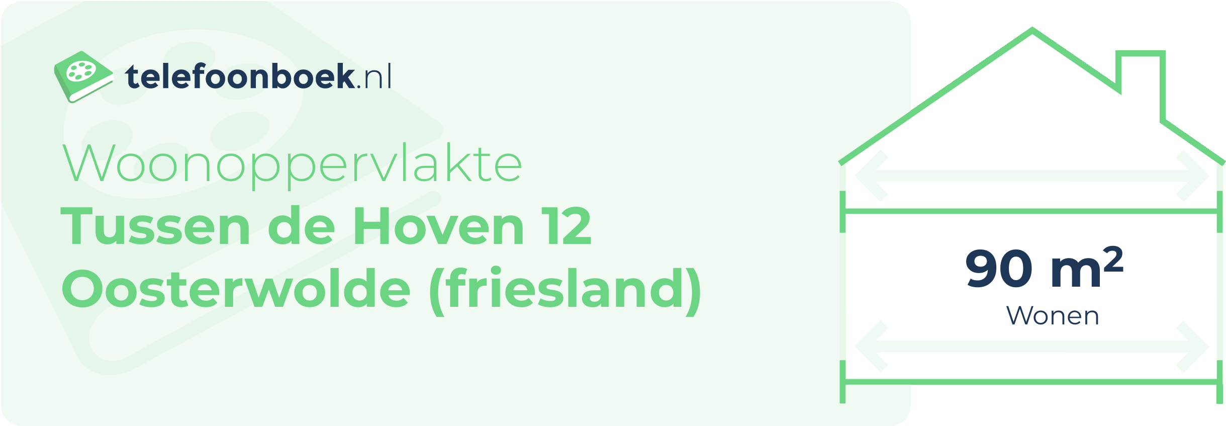 Woonoppervlakte Tussen De Hoven 12 Oosterwolde (Friesland)