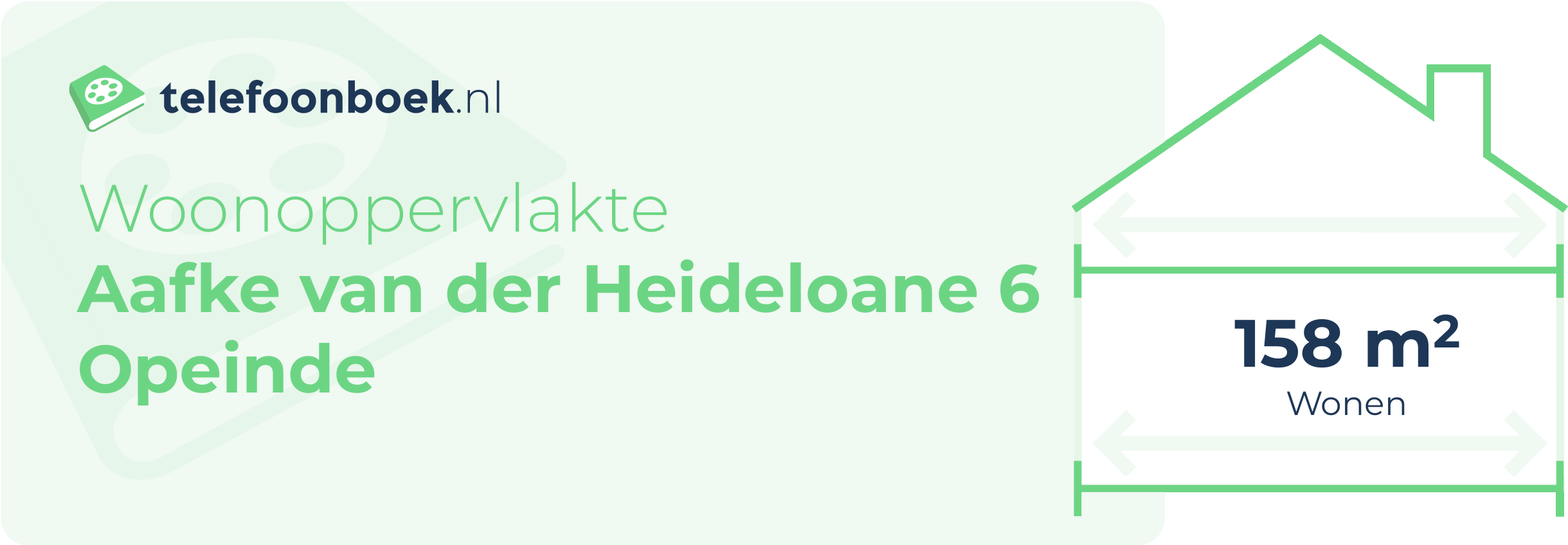 Woonoppervlakte Aafke Van Der Heideloane 6 Opeinde