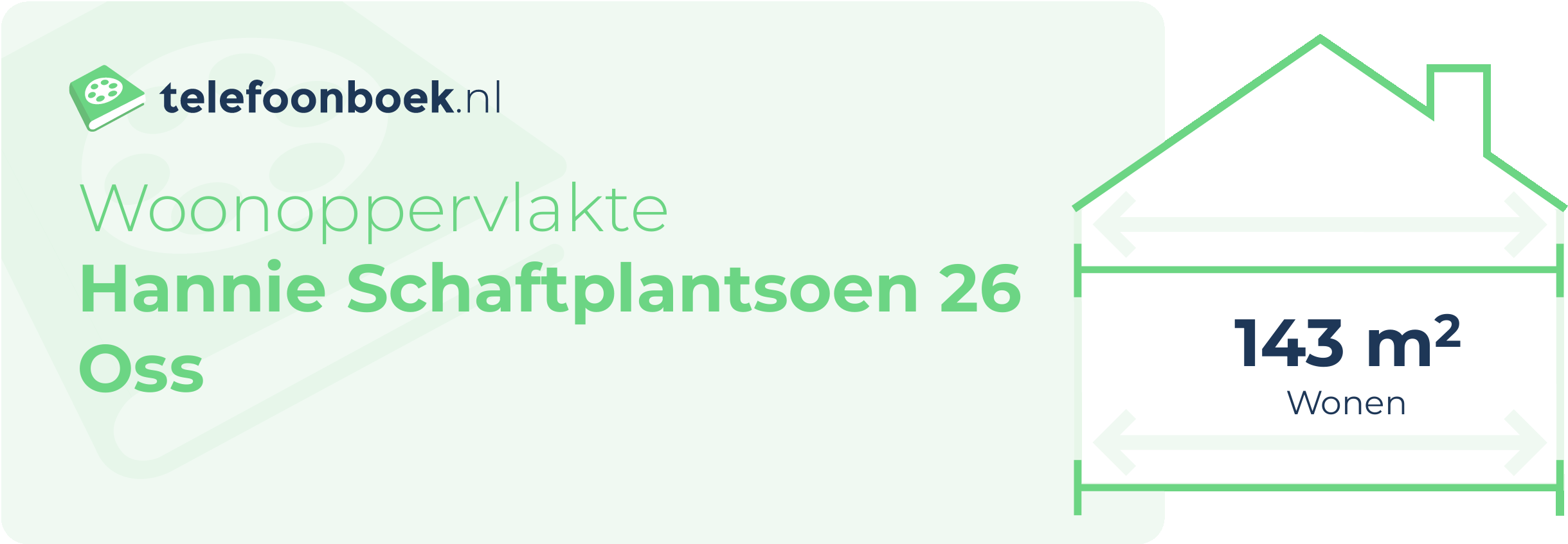 Woonoppervlakte Hannie Schaftplantsoen 26 Oss