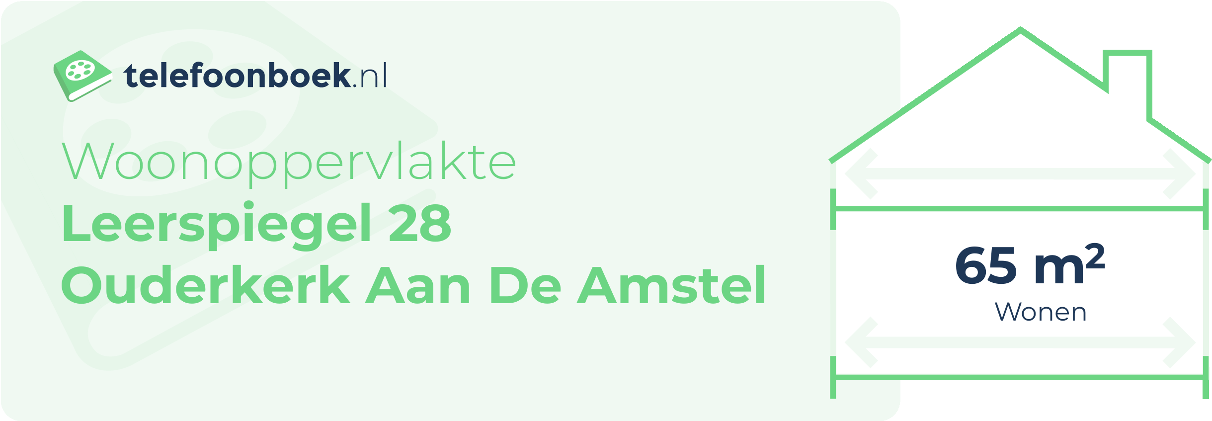 Woonoppervlakte Leerspiegel 28 Ouderkerk Aan De Amstel