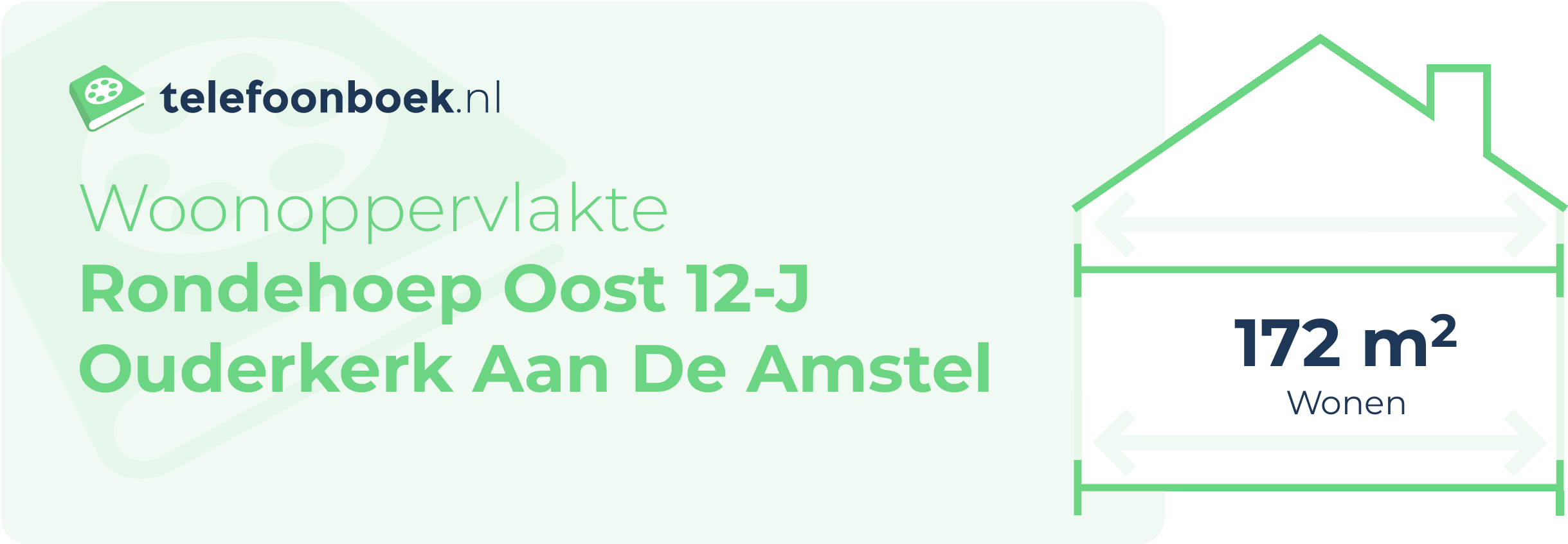 Woonoppervlakte Rondehoep Oost 12-J Ouderkerk Aan De Amstel