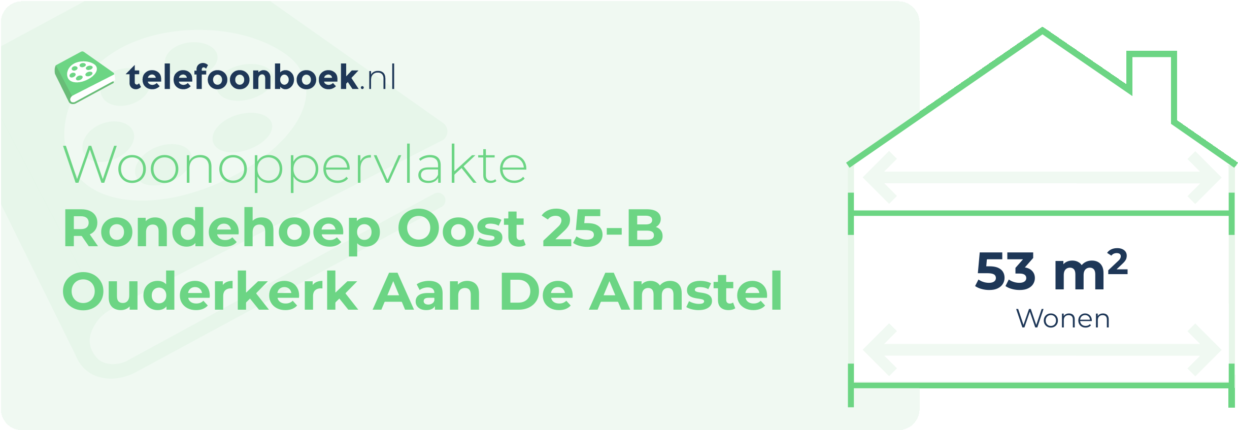 Woonoppervlakte Rondehoep Oost 25-B Ouderkerk Aan De Amstel